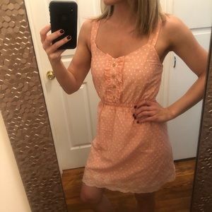 Pink Polka Dot Summer Dress